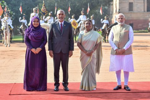 First Couple receives ceremonial welcome in India