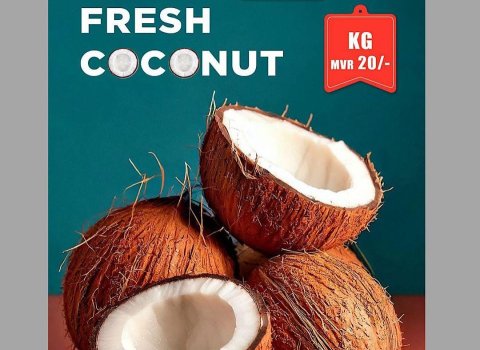 STO selling coconut at MVR 20 per kg