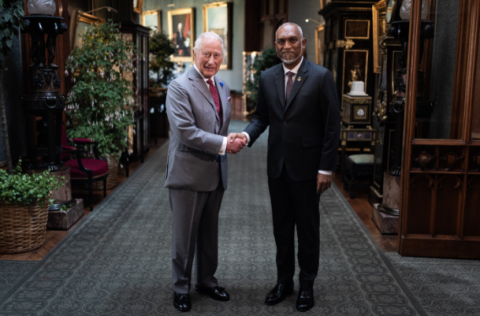 King Charles holds private audience with President Muizzu