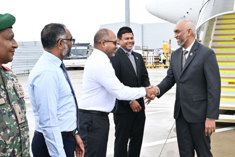 President returns to Male' after his visit to the UK
