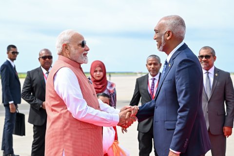 Indian PM Modi arrives in the Maldives