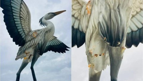 Huraa monument vandalized a week after unveiling