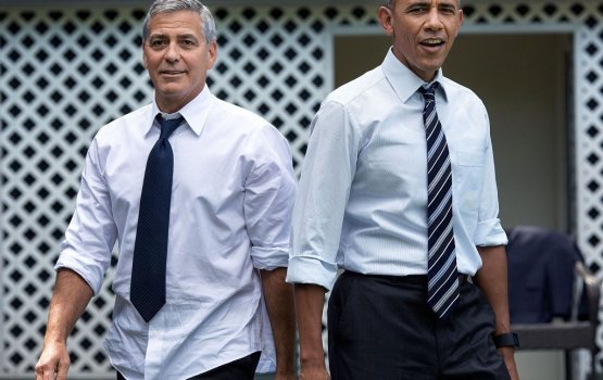 Clooney aai Obama mikuranee kon kameh 