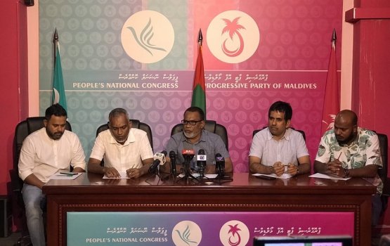 Raees Yameen aa eku PPM and PNC in council inthihaabah nukunnanee