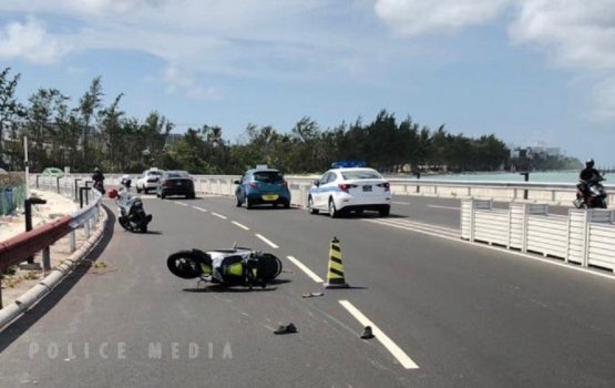 Accident vi cycle dhuvvee baaru speed gai nubai lane in: Fuluhun