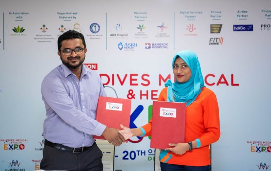 Maldives Medical expo ge digital partner aki Dhiraagu