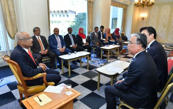 Japan ge Yamki Co kunfuneege verinnaai Raees Solih bahdhalu kurahvvaifi