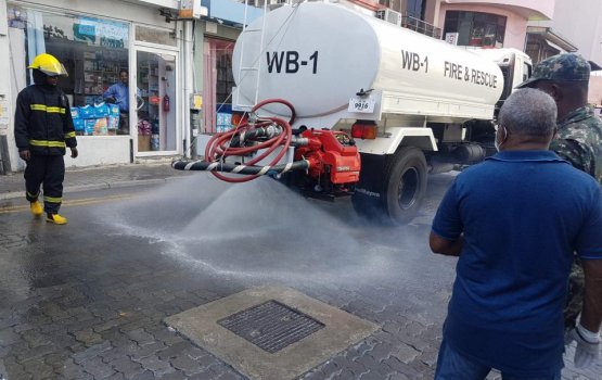 Male' City disinfection commences
