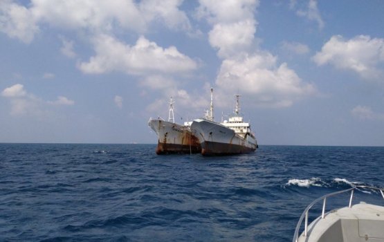 Cargo vessel en-route Maldives catches fire
