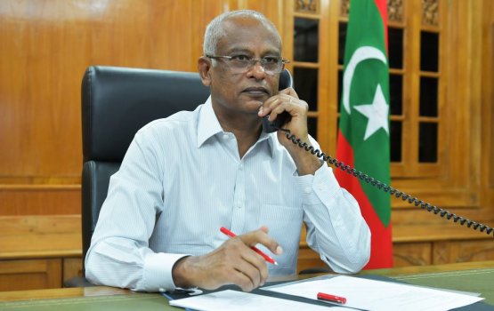 Maldives Prez share COVID-19 developments with UK
