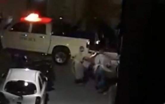 Police assist woman fallen aground