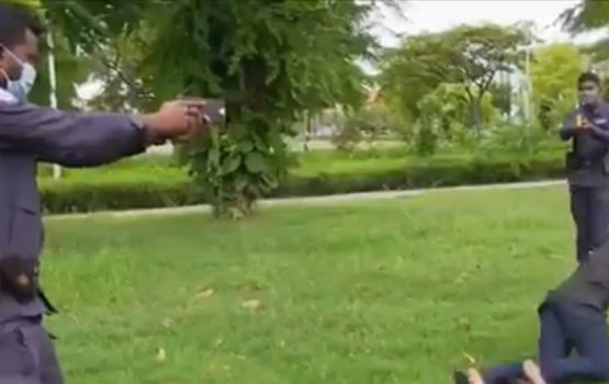 Officers of Maldives Police gears up with tasers