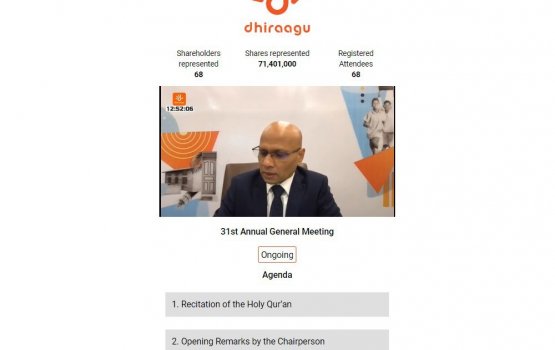 Dhiraagu hosts its first-ever virtual AGM