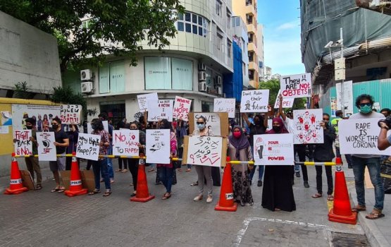 Peaceful protest in front of Gender Ministry against rape