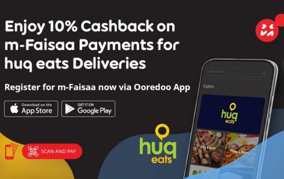 Ooredoo m-Faisa launches exciting offer for Huq Eats customers