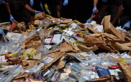 Police confiscate 190 kg of narcotics