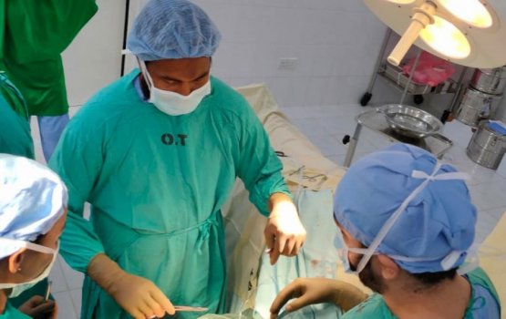 Raajjeyge furathama latarjet operation Thinadhoo hospital gai kohffi