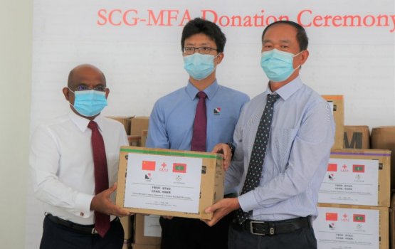 Chinese Company donates medical equipment today