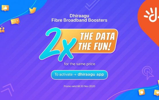 Dhiraagu home fixed broadband booster thakun mihaaru dheguna data libeyne!