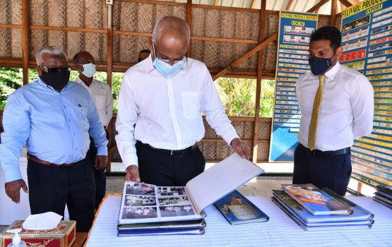 President Solih visits Felivaru Island