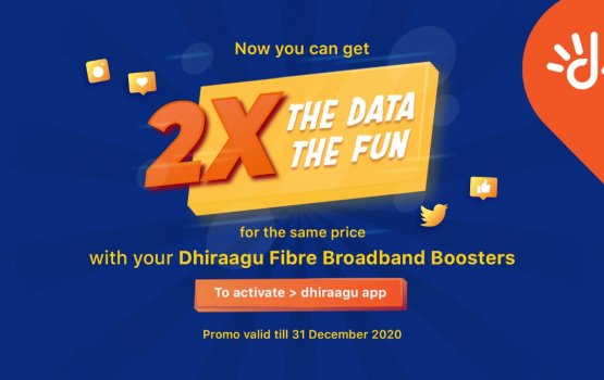 Dheguna data beynun tha? Dhiraagu home fixed broadband boost kolla!
