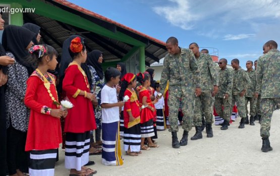 Ihavandhoo in MNDF ah hoonu maruhabaa eh kiyaifi