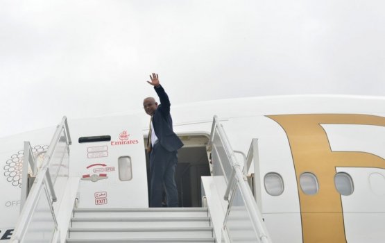 President Solih departs to Dubai