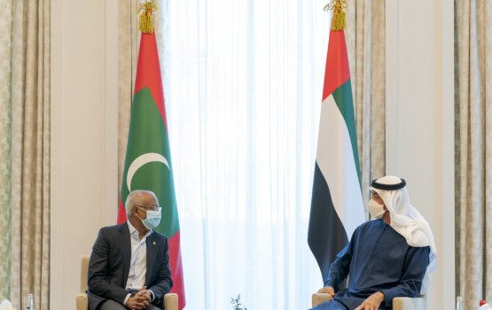 President meets Crown Prince of Abu Dhabi