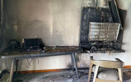 Fire in Veligandu Island Resort damages guest room