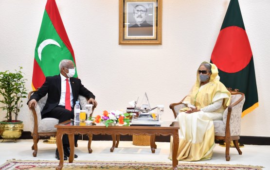 President Solih meets Bangladeshi Prime Minister 