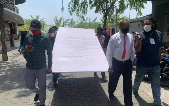 Opposition delivers 'massive' letter to President Solih