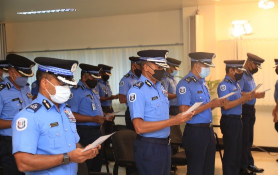 Police Officers retake oath in a monumental milestone