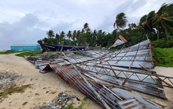 Damages reported in Hoarafushi amid worsening weather