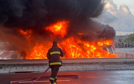 Foreigner suffers burgs to 25 percent of his body in fire