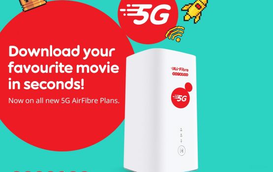 Ooredoo 5G home broadband, airfibre plansthakah bodethi badhalu thakeh genesfi