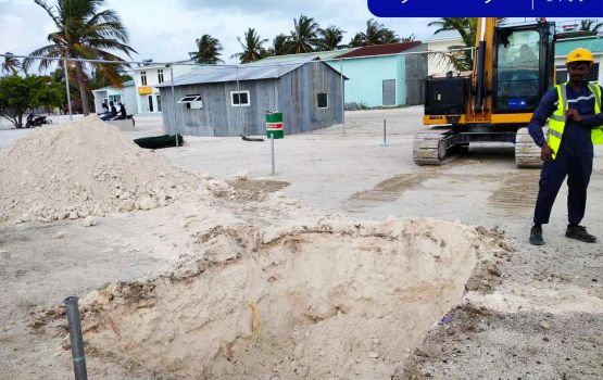 Hanimaadhoo ferry terminal foundation footing masaihkai fashaifi