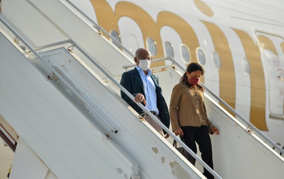 President Solih and First Lady returns home after New York trip