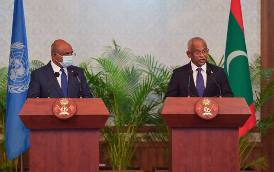 President Solih discusses UN reform with PGA Shahid 