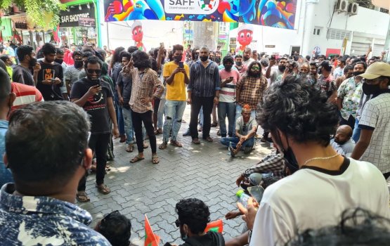  Local supporters gather to express anger amid ticket sellout