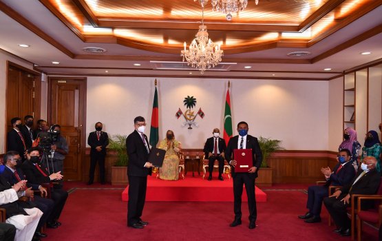 Key agreements exchanged between the Maldives and Bangladesh