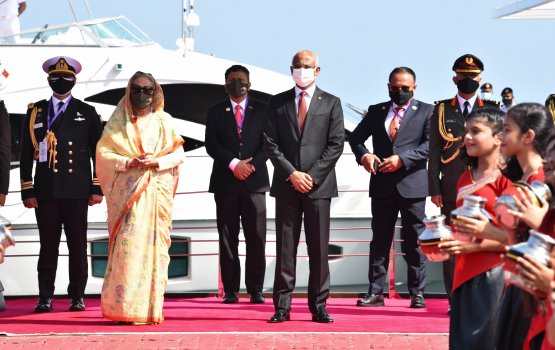Bangladeshi Prime Minister given official welcome