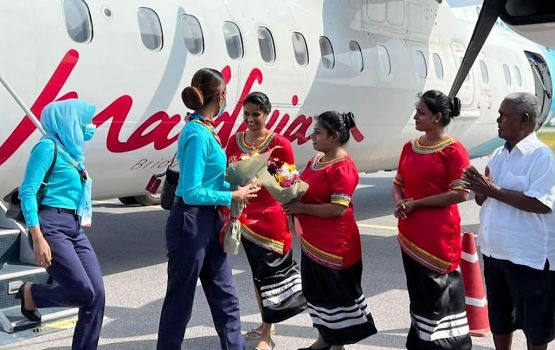 Lh. Madivaru airport ninmaa, miadhu test flight jahsaifi 