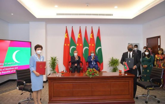 China and the Maldives sign 5 agreements in key areas