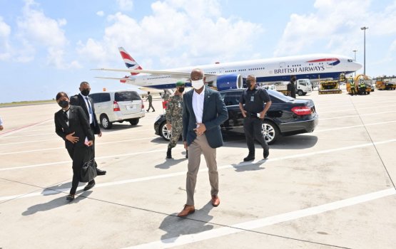 President Solih departs to the UAE