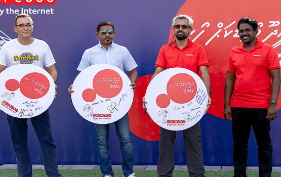 Ooredoo Maldives aai hard rock ekuverikamuge futsal matchakun 