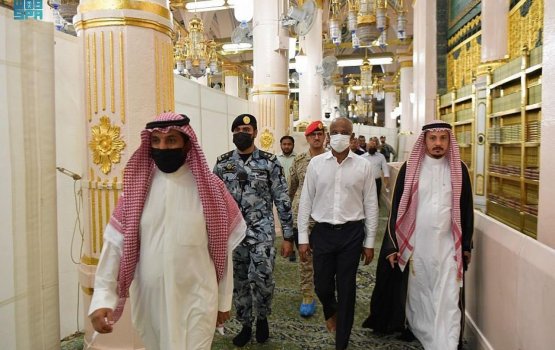 President Solih visits the Holy City of Medinah