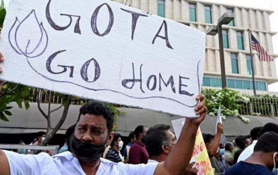 SriLanka gai muzaaharaa kuraa meehun raees Gotabaya Rajapaksa ge ganduvah vadheganehjje