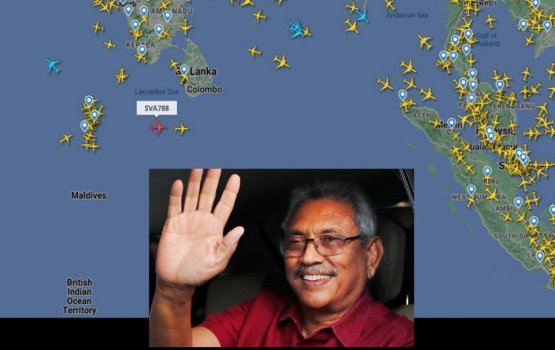 SL President departs Maldives, travelling to Singapore