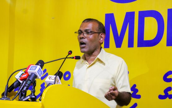 MDP ge primarygai vaadhakuran vanee ninmaafai, vote dhehvun edhen: Raees Nasheed 