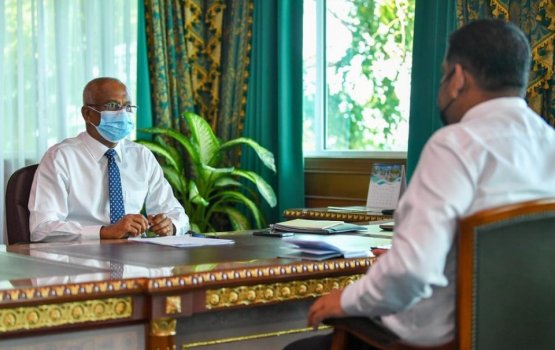 President Solih thanks Mabrook for his service